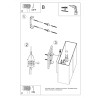 Wall lamp EDISON black