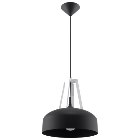 Pendant lamp CASCO black/white