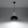 Candeeiro pendente CASCO preto/branco