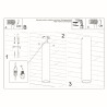 Ceiling lamp LAGOS 30 black