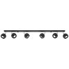 Plafonnier OCULARE 6L noir