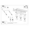 Plafonnier MERIDA 3 gris