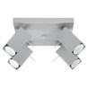 Plafonnier MERIDA 4 gris
