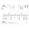 Ceiling lamp MERIDA 6L grey