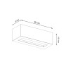 Lámpara de pared VEGA 30 hormigón