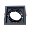 Marco orientable para AR111 color negro