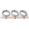Marco orientable doble para AR111 color blanco