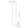 Lampe suspendue REA 2 béton