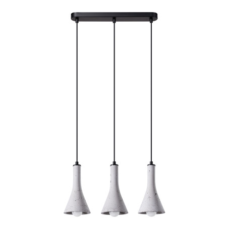 Lampe suspendue REA 3L béton