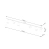 Plafonnier LEMMI 6L blanc