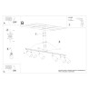Ceiling lamp LEMMI 6L white