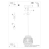 Pendant lamp REA 3L concrete