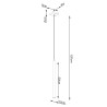 Pendant lamp PASTELO 1 wood