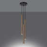 Lampe pendante PASTELO 3P bois