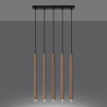Candeeiro suspenso PASTELO 5L madeira