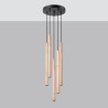 Lampe pendante PASTELO 5P bois