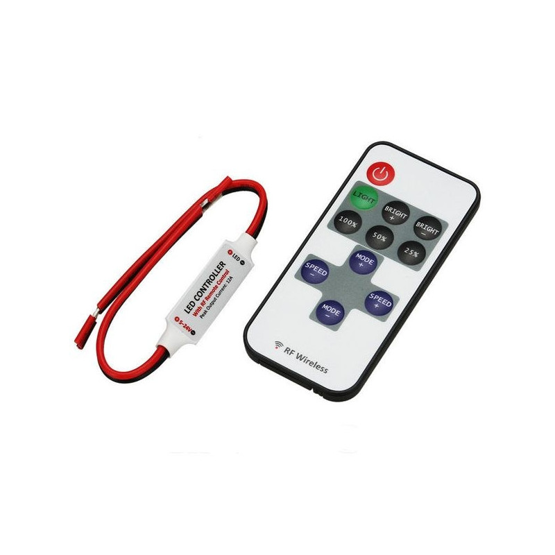 12V LED strip mini-controller with remote