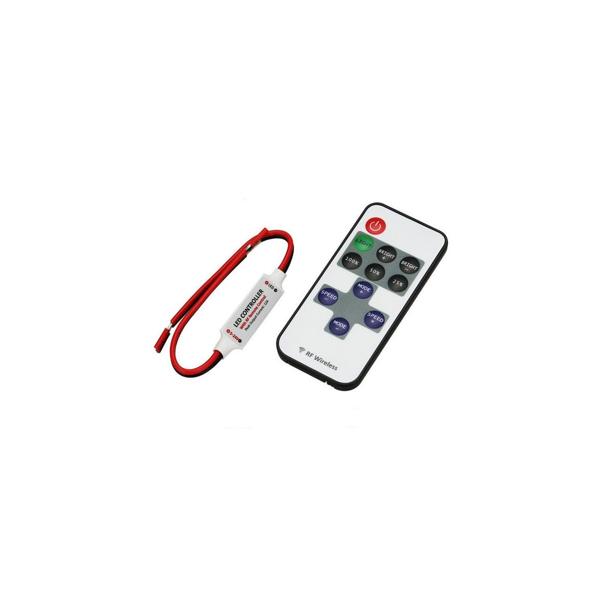 Controlador mini RADIOFRECUENCIA tira led monocolor 12V