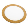 Led Downlight 12W cor madeira