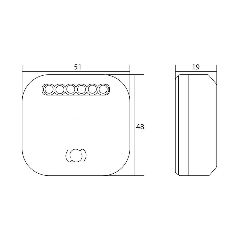WiFi roller shutter switch module