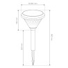 Solar LED Bollard Light 75CM 6W IP65