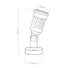 E27 garden lamp - surface mounting