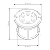 Foco  encastrar 6W IP68
