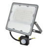 Projetor LED plano IP66 de 50 W com detetor de presença
