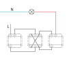 Switch key 1 gang 3 way PC series