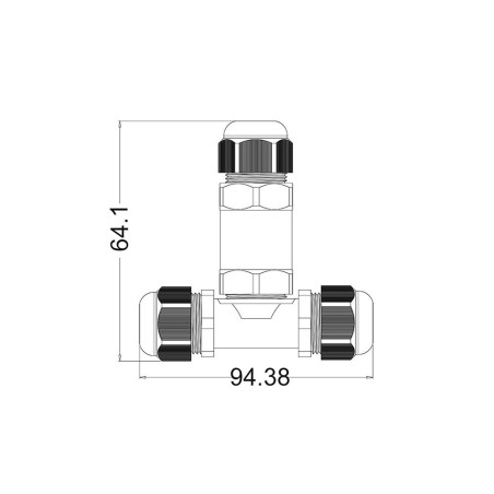 Conector T estanque...