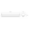 Barre LED linéaire assemblable 40 W 120 cm
