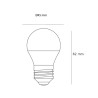 Lâmpada 5W Esfera Led E27 luz branca