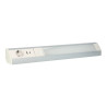 Under cabinet LED power light 9W Schuko & USB socket A+C - White/grey
