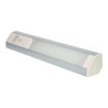 Under cabinet LED power light 9W Schuko & USB socket A+C - White/grey