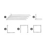 Moldura luminosa LED 60x60 48W desmontável