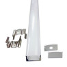 Profil rectangulaire en aluminium pour bande LED de 2 m