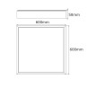 Cadre en aluminium blanc pour panneau 60x60