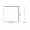 Moldura luminosa LED 60x60 48W desmontável