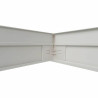 Marco aluminio blanco para panel 60x60 altura 70mm