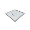 Cadre en aluminium blanc pour panneau 60 x 60, hauteur 70 mm