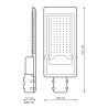 ​Rua Led farola 100W base Ø50mm