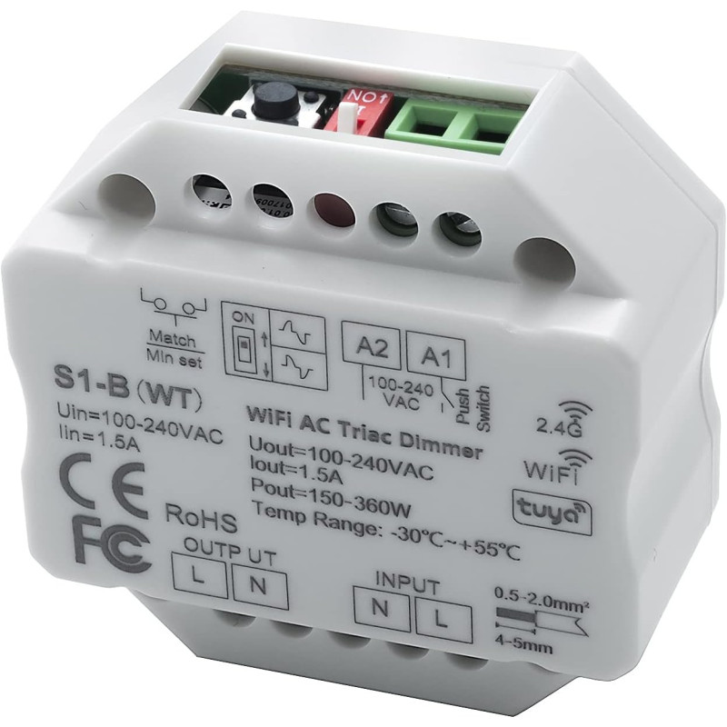 Dimmer für Led Lampen, Glühlampen Halogen Dimmerschalter 220-240V AC