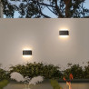 Aplique aluminio LED exterior negro
