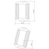 Self-luminous road stud + reflector