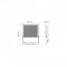 Projecteur LED SMD plat de 500W