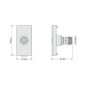 Built-in TV Modular Base, female connection