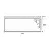 Painel de Led 30 x 120 BACKLIT 40W moldura branca