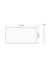 Panneau LED 60X120 cm 72W marque blanche