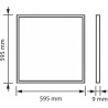 Painel de teto de LED 60 x 60 cm 40W  moldura branca