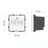 Base USB double encastrée